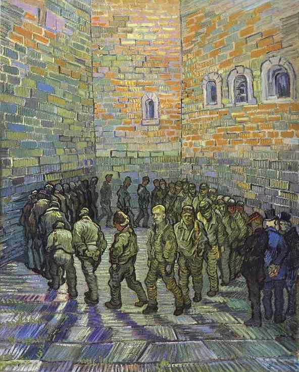 Vincent van Gogh The Prison Courtyard
